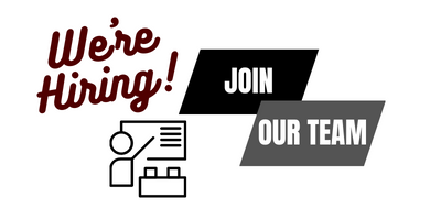 we're hiring. join our team. teacher logo